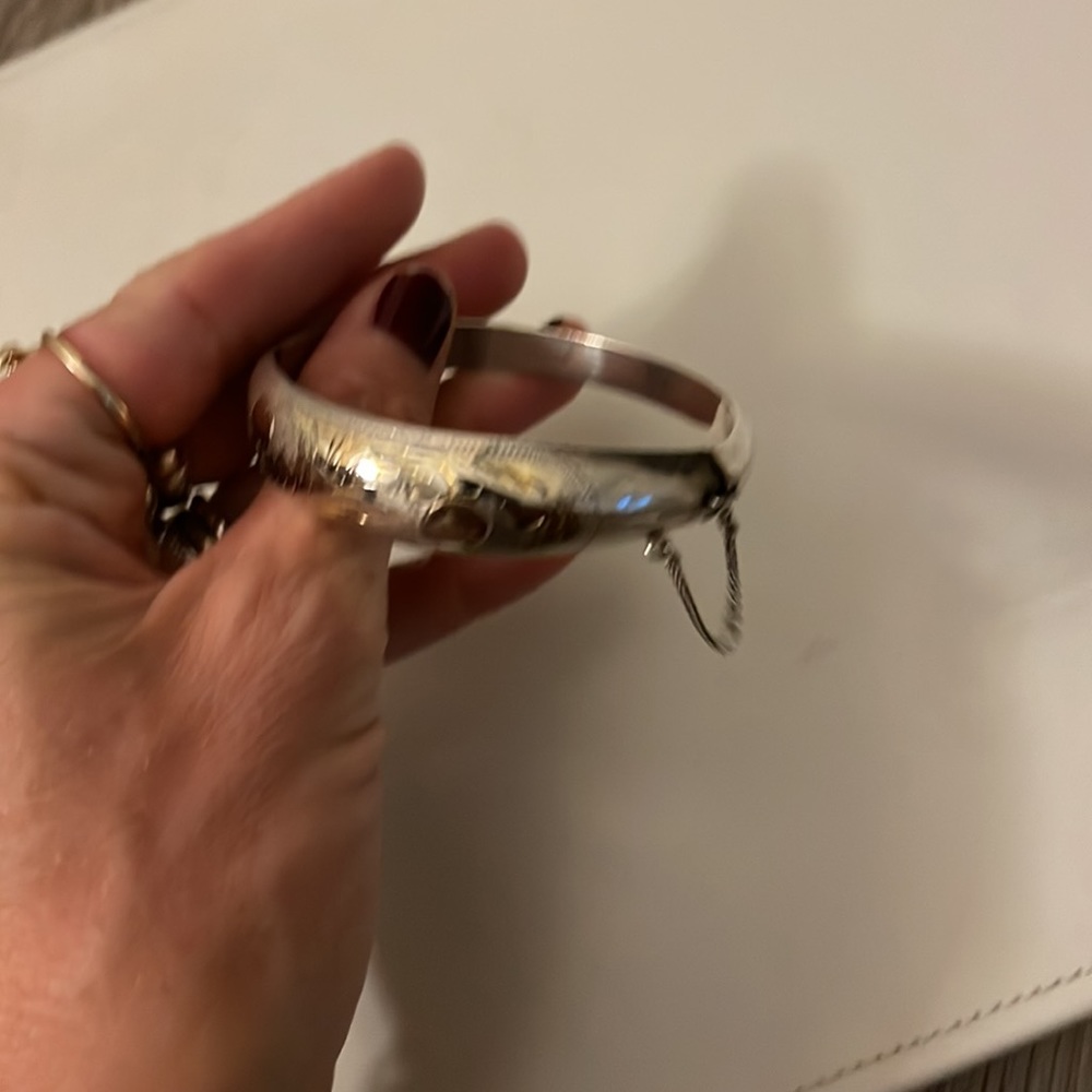 Sterling silver bracelet with chain